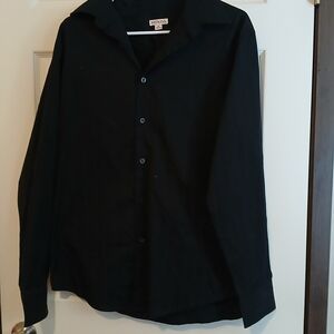 Merona Men's Black Casual Button-Down Shirt